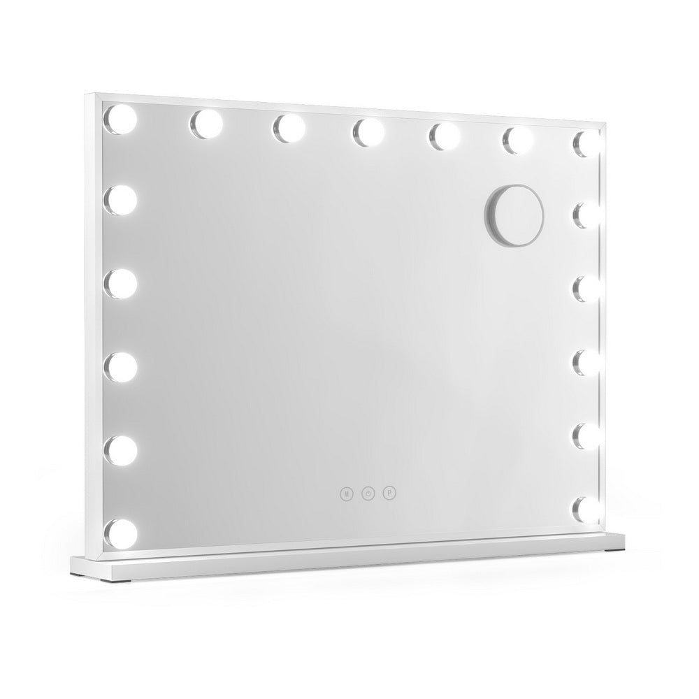 Embellir Makeup Mirror 80x58cm Hollywood Vanity with LED Light Tabletop Wall