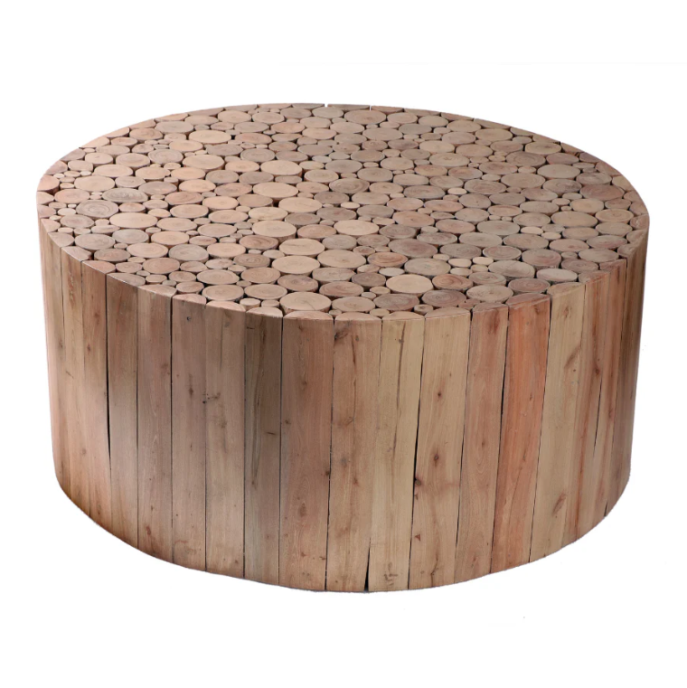 Musca Natural Wooden Round Coffee Table