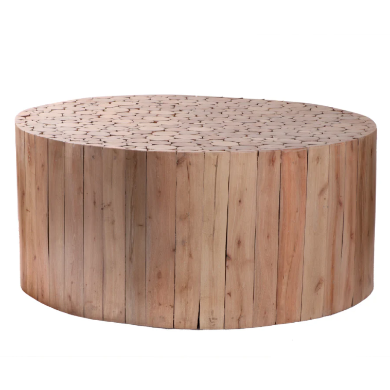 Musca Natural Wooden Round Coffee Table