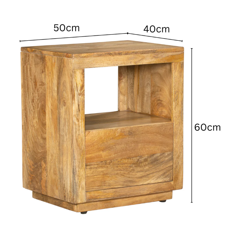 Nyra Bedside Table with 1 Drawer