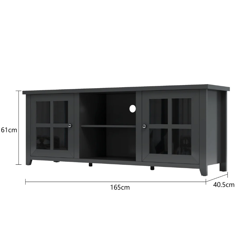 Pembroke Black TV Unit