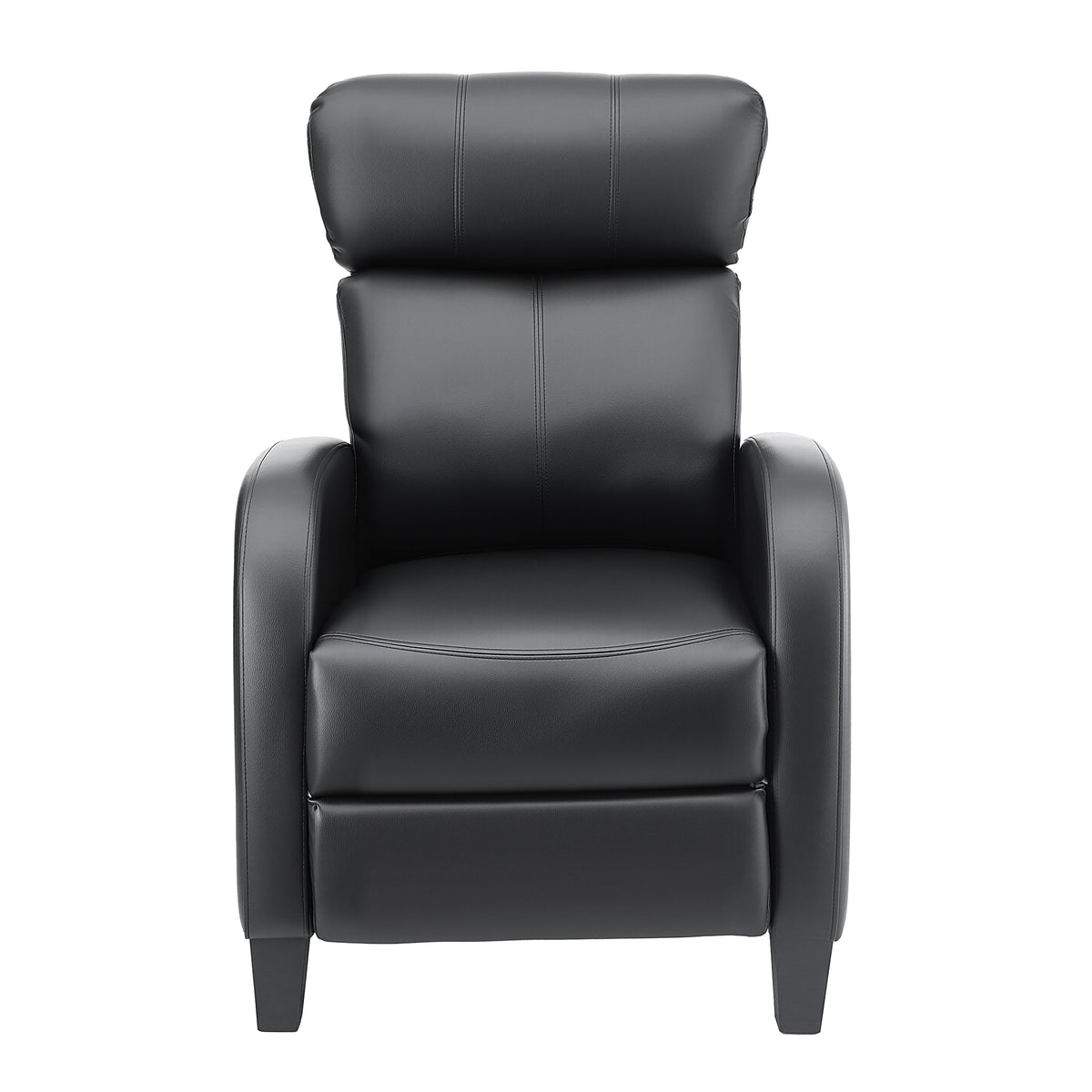 Artiss Massage Recliner Chair Small Recliner Sofa for Adults PU Leather Black