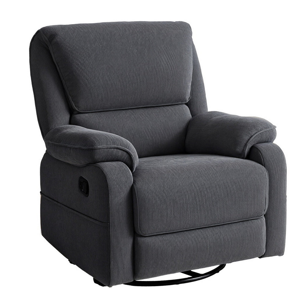 Artiss Rocking Recliner Chair 360 Swivel Massage Heated Reclining Chairs