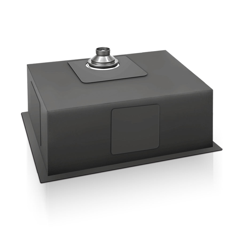 Cefito Kitchen Sink 70X45CM Stainless Steel Basin Single Bowl Black