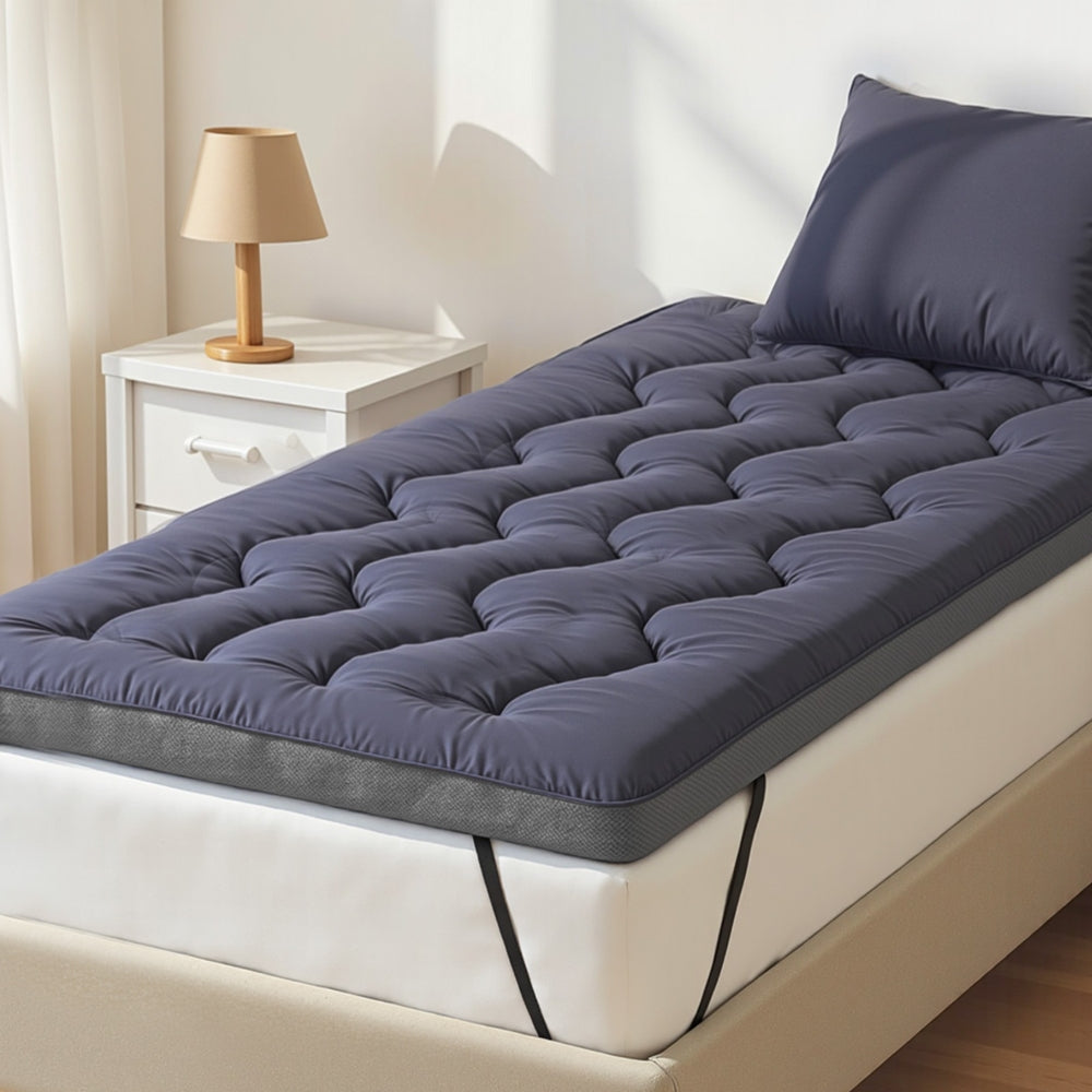 Giselle 5cm Mattress Topper Pillowtop toppers Bamboo Charcoal Single