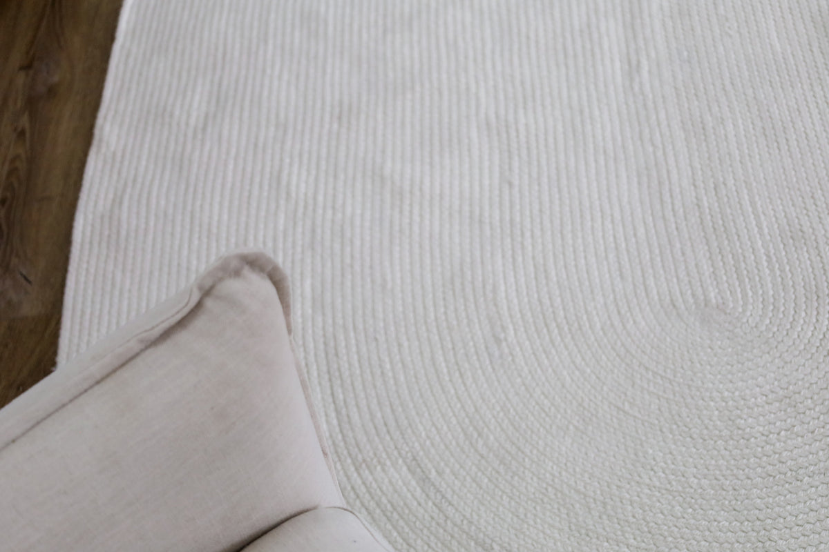 Tula Cream Oval Indoor Outdoor Rug