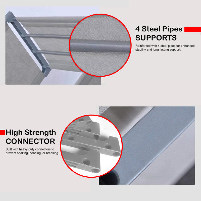 Hivvago 8 Grid Storage Rack Bookshelf Organizer Lightweight Durable Shelf