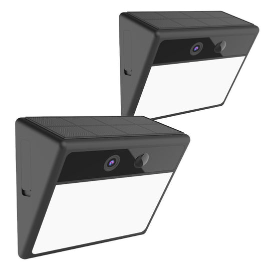 Laser Outdoor Wall Light Camera Twin Pack