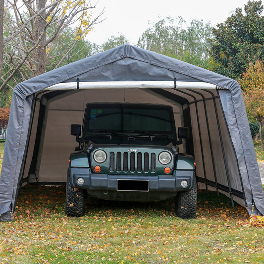 Samland Portable Carport Garage Shelter Canopy Single Size 12x20FT