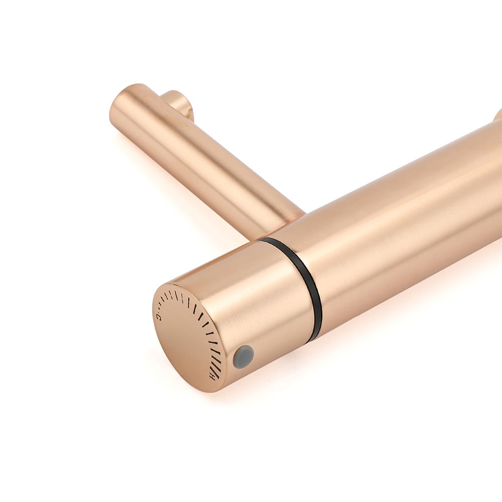 WELS 6L/min Rose Gold Basin Mixer Vanity Sink Bubble Faucet Tap Washing Laundry