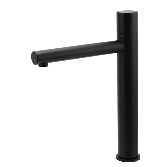 WELS Black 30cm Tall Basin Mixer Vanity Sink Faucet Bubble Tap Laundry 180º Turn