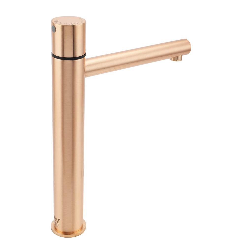 WELS 6L/min Rose Gold Bathroom Basin Mixer Vanity Sink Bubble Faucet Tap Laundry