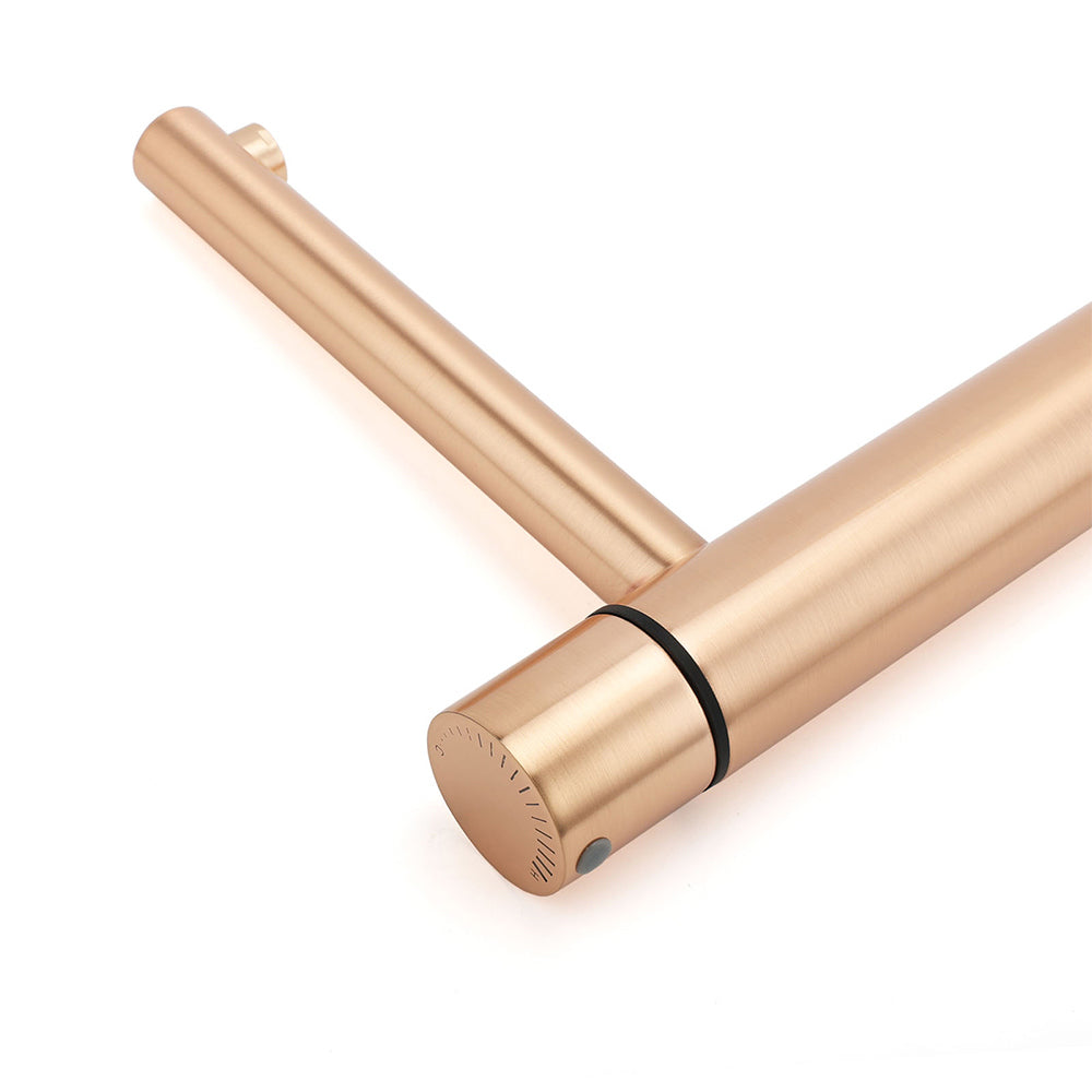 WELS 6L/min Rose Gold Bathroom Basin Mixer Vanity Sink Bubble Faucet Tap Laundry