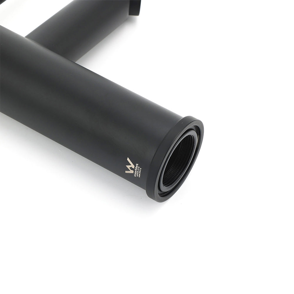 WELS Black 7.5L/min Kitchen Laundry Round Basin Mixer Vanity Sink Faucet Tap Set