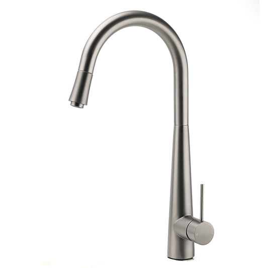 WELS Gun Metal Grey Pull Out Kitchen Sink Tap Basin Mixer Faucet Flexible Spout