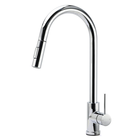 WELS Chrome 2 Modes Spray Pull Out Kitchen Swivel Faucet Sink Tap Laundry Mixer