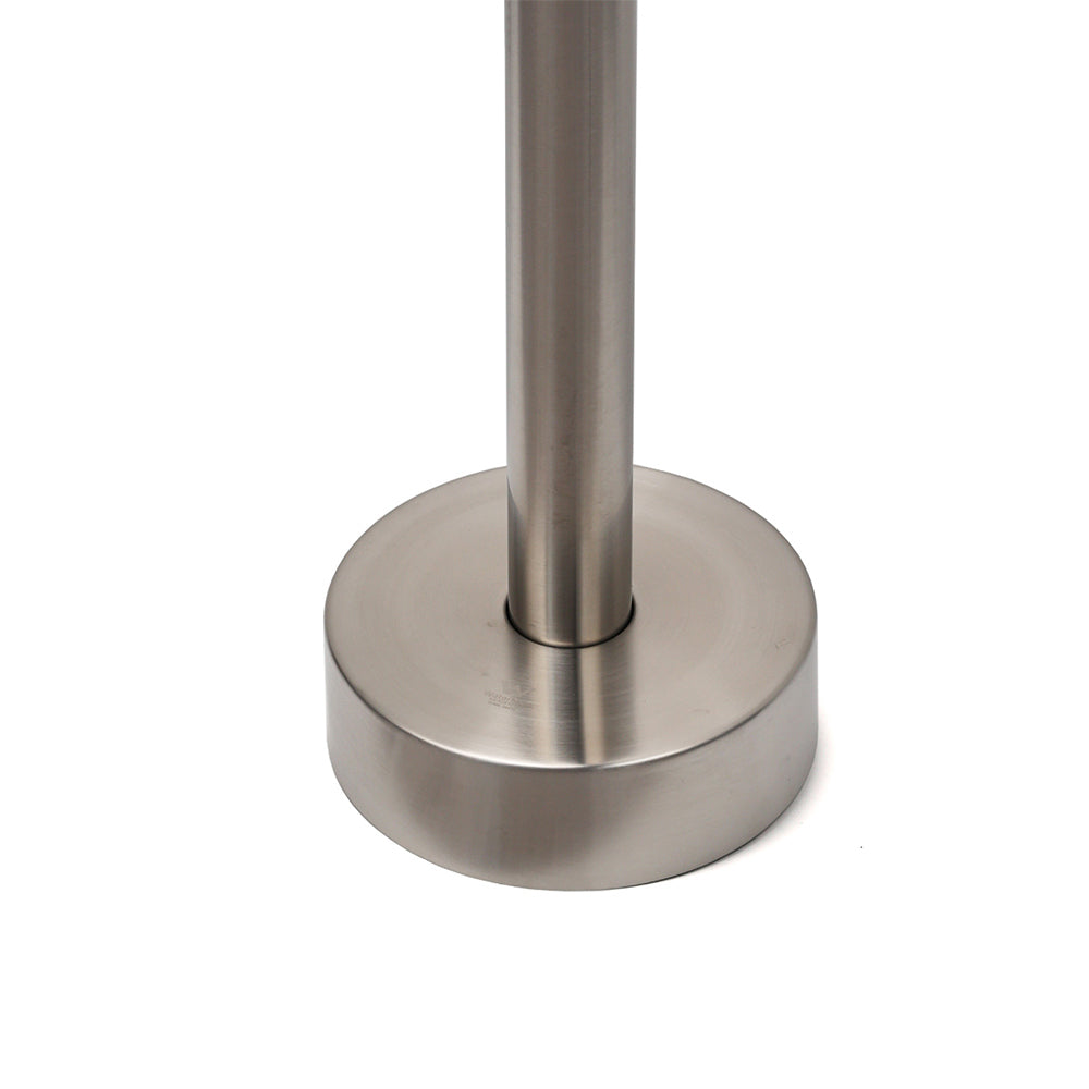 Brushed Nickel Stainless Steel Bathtub Tap Free Standing Faucet Filler Spout Set