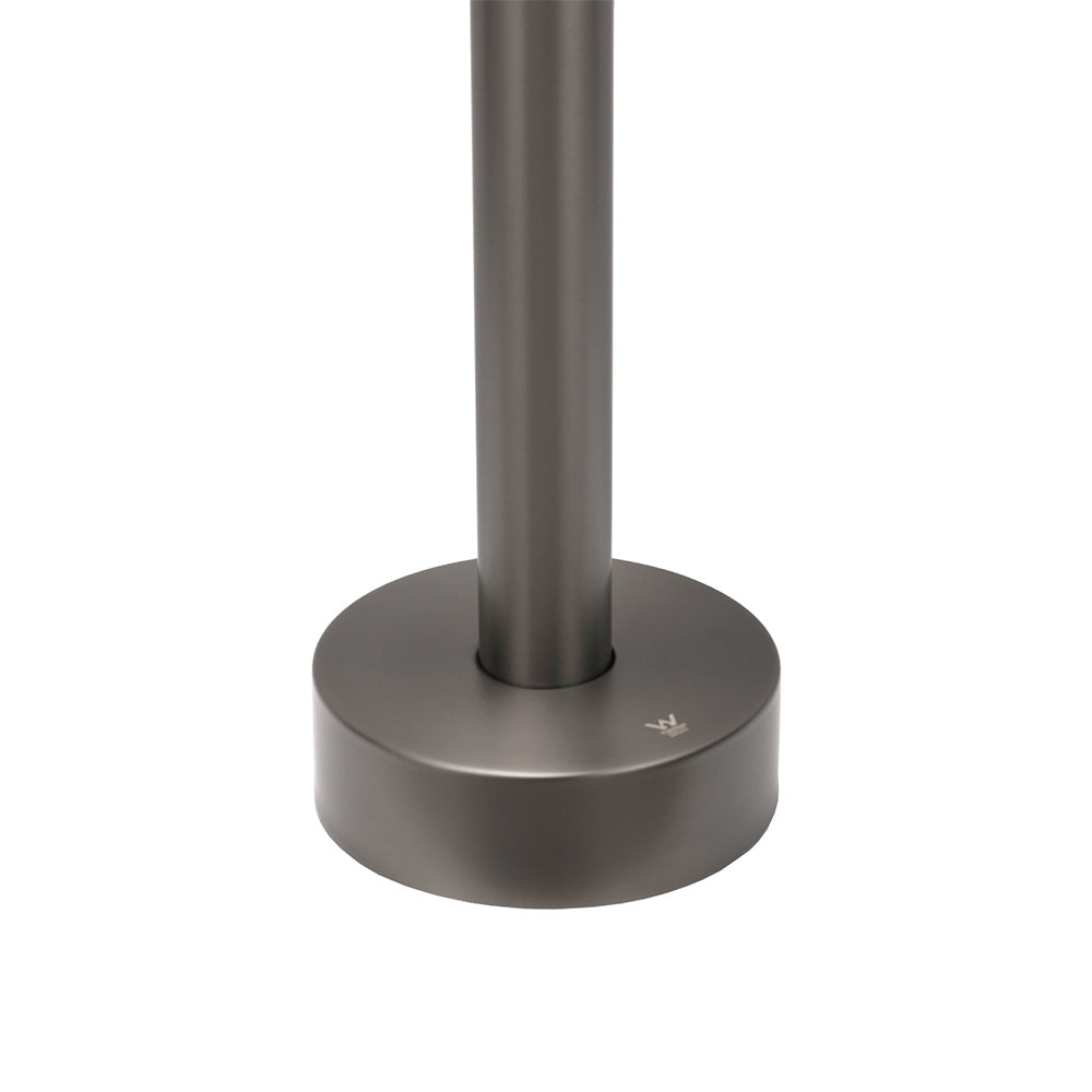 Gun Metal Bathroom Free Standing Hot Cold Water Mixer Tap Bath Tub Filler Spout