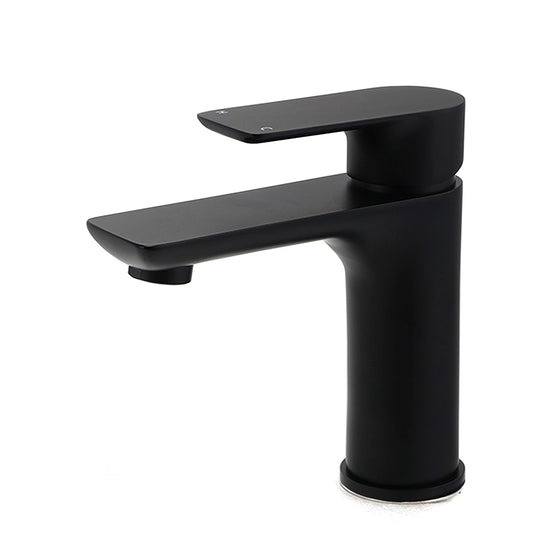 WELS Matt Black Basin Mixer Bathroom Vanity Laundry Sink Flick Faucet Tap Valve