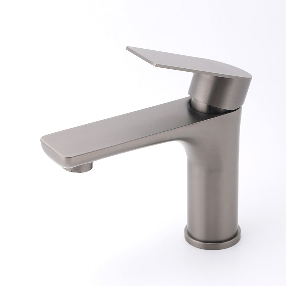 WELS Gun Metal 4.5L/min Kitchen Laundry Round Basin Mixer Vanity Sink Faucet Tap