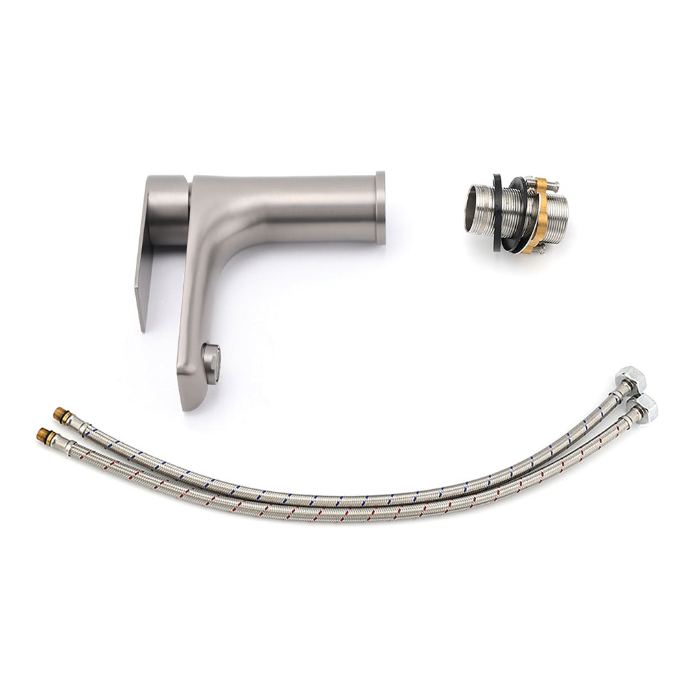 WELS Gun Metal 4.5L/min Kitchen Laundry Round Basin Mixer Vanity Sink Faucet Tap