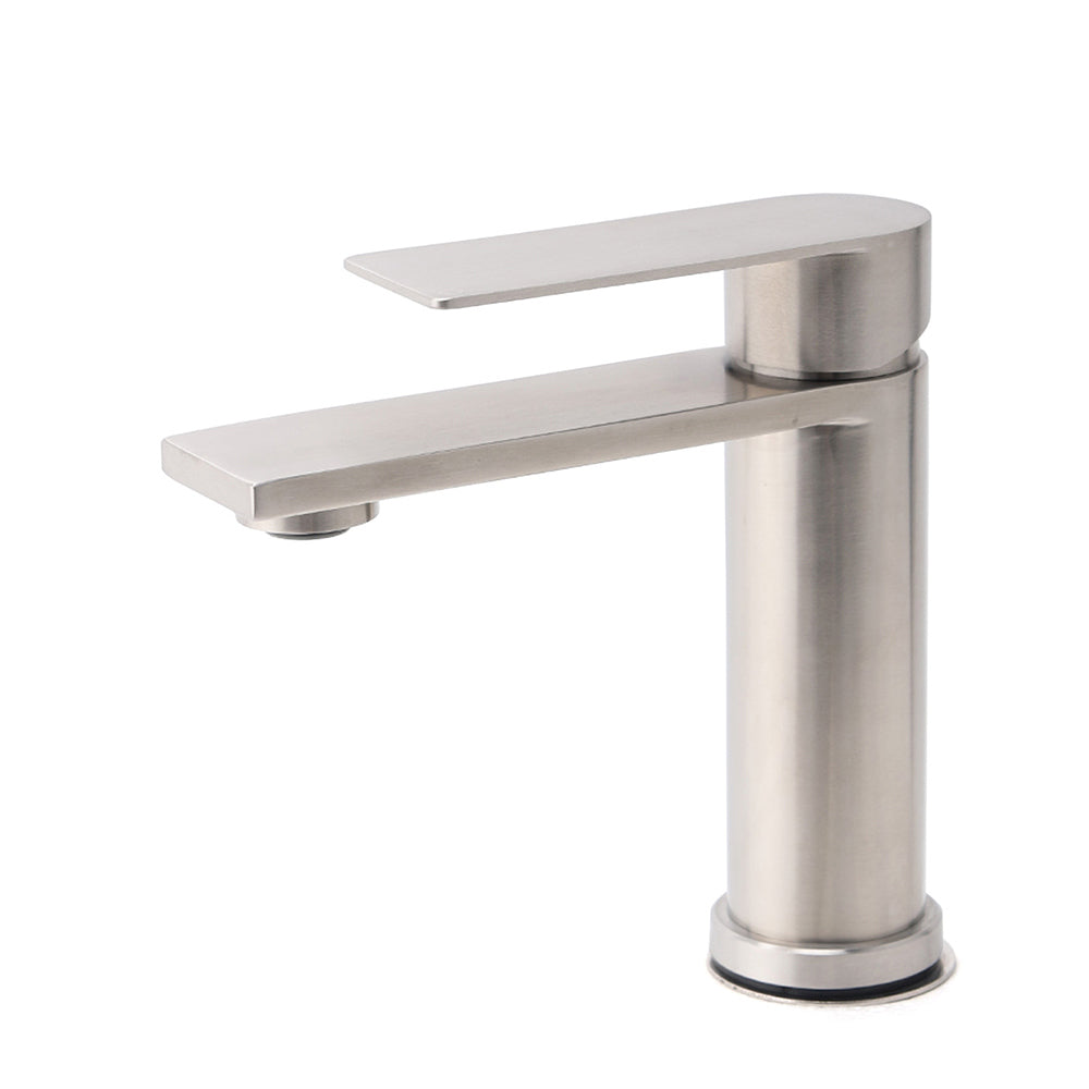 WELS Brushed Nickel Laundry Standard Basin Mixer Vanity Sink Faucet Spout Tap