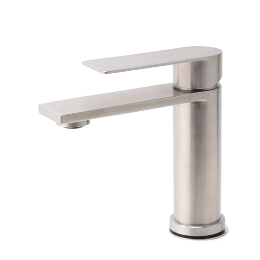 WELS Brushed Nickel Laundry Standard Basin Mixer Vanity Sink Faucet Spout Tap