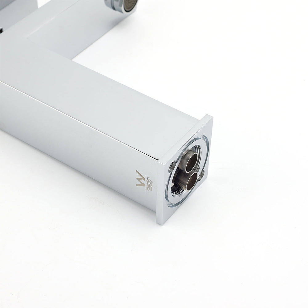 WEL Standard 6L/min Square Basin Vessel Mixer Faucet Tap Kitchen Laundry Chrome