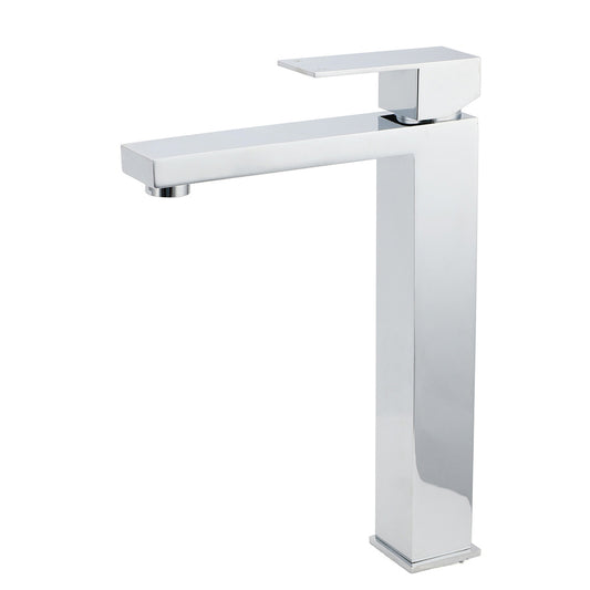 WELS 6L/m Square 310mm Tall Basin Vessel Mixer Faucet Tap Kitchen Laundry Chrome
