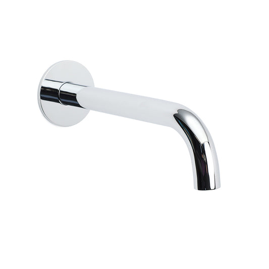 Polisehd Chrome Round 200mm Length Faucet Outlet Bath Tub Water Filler Spout Kit