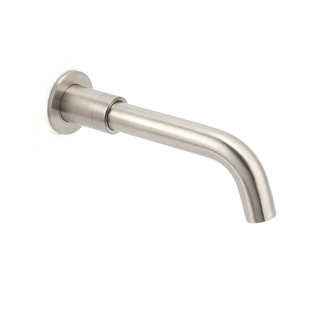 Brushed Nickel Silver Round Swivel Basin Faucet Bubble Water Outlet Bath Tub Spout