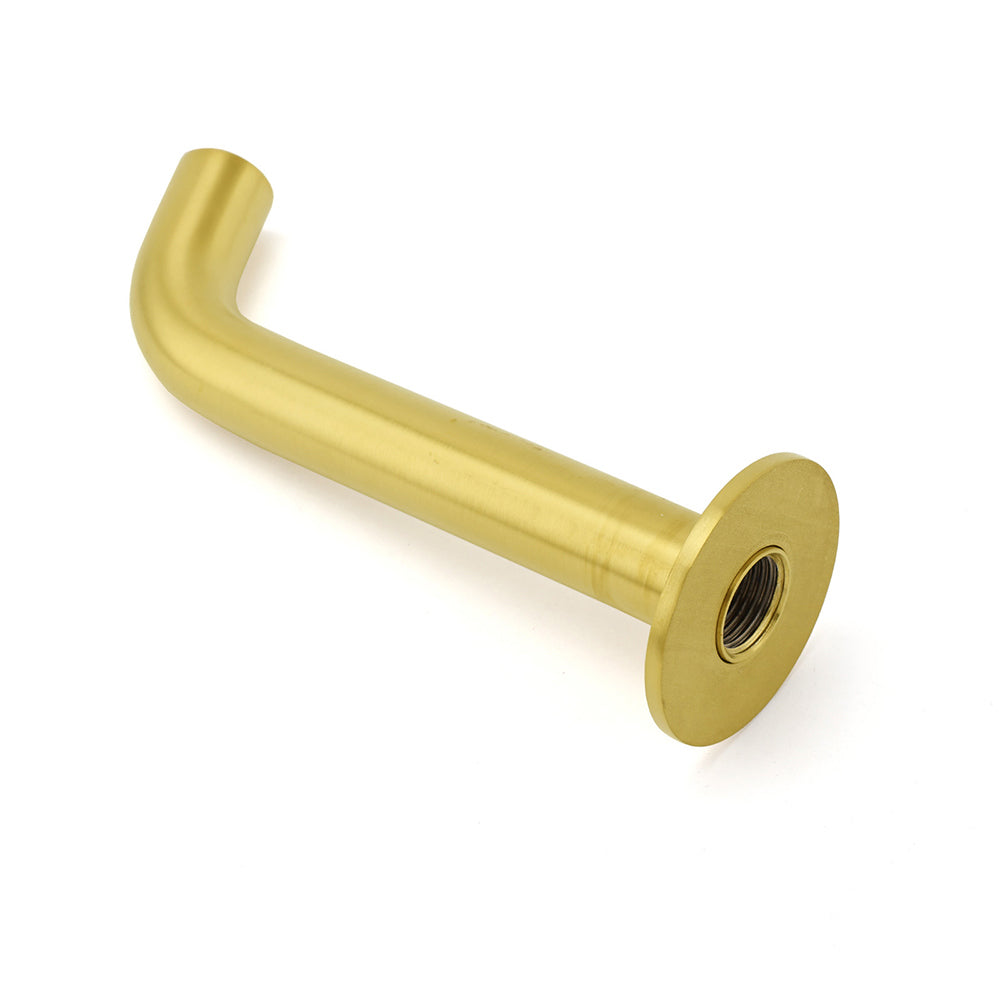 Brushed Gold Round Curve Bathtub Spout Stainless Steel Faucet Water Outlet Tap
