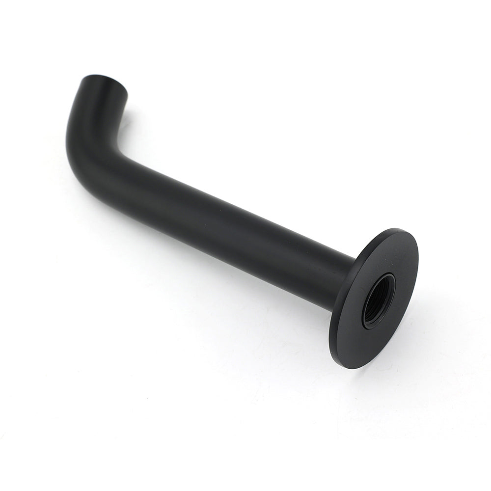 Matt Black Round Basin Faucet Bubble Water Outlet Stainless Steel Bath Tub Spout
