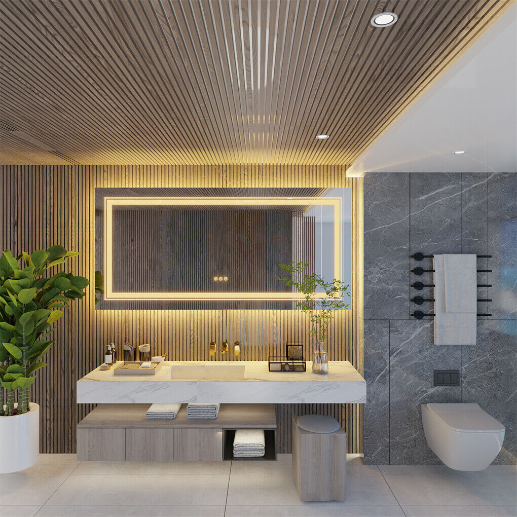 LED Bathroom Mirror 1830x900mm Anti-fog Shatterproof