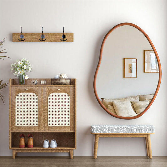 Small Art Deco Asymmetrical Wall Mirror 56x82cm