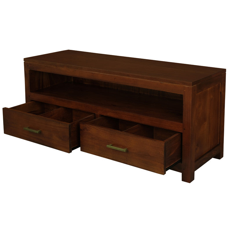 Paris 2 Drawer Entertainment Unit (Mahogany)
