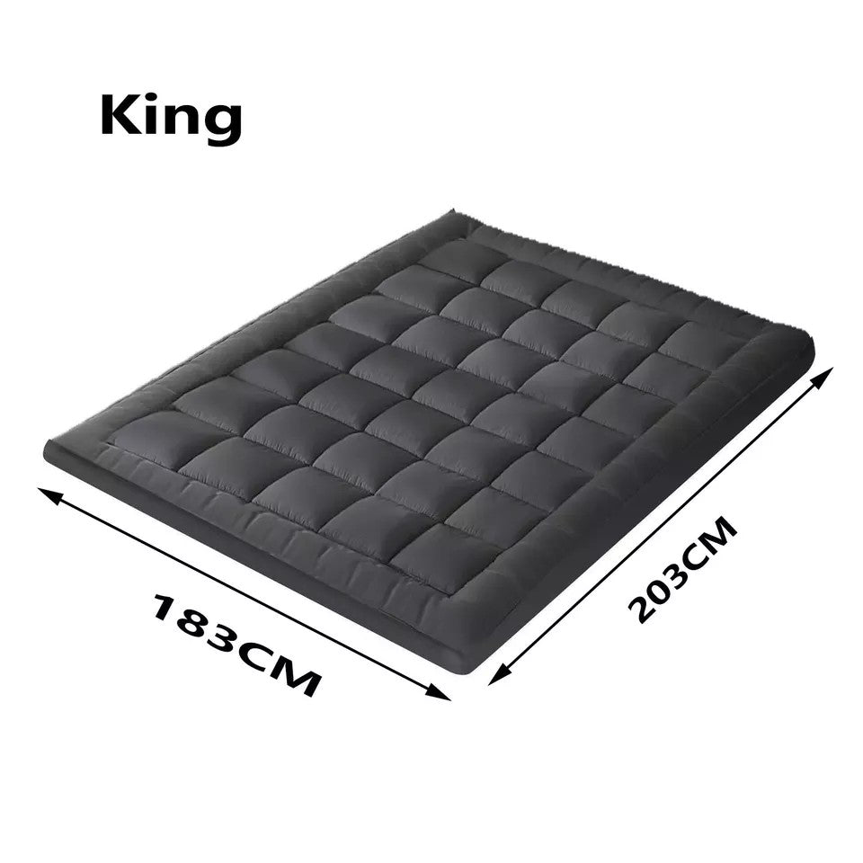 5CM Bedding Luxury Pillowtop Mattress Topper Mat Pad Antibacterial and dust mite-resistant King:183*203cm