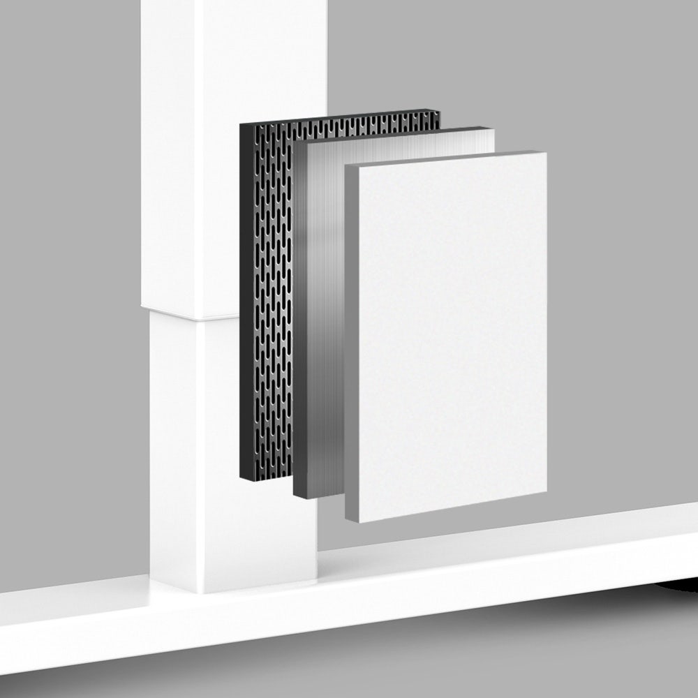 FORTIA Sit To Stand Standing Desk, 120x60cm, 72-118cm Electric Height Adjustable, White