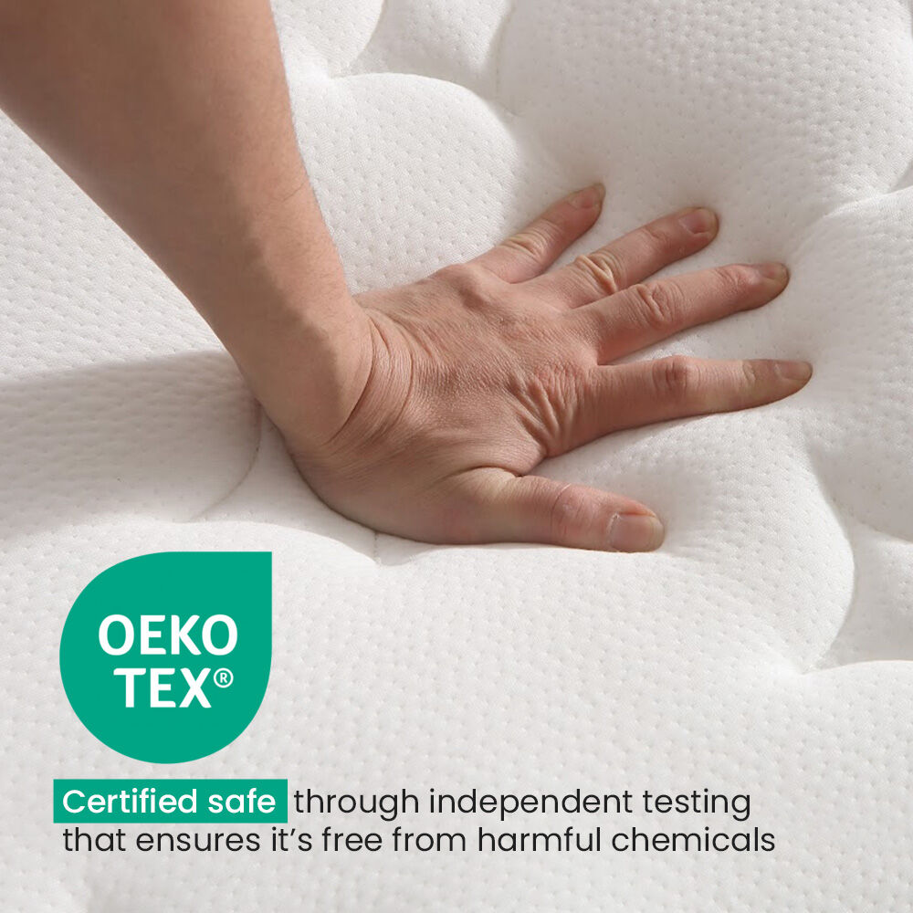 KINGSTON SLUMBER RelaxMax 31cm Double Mattress, Medium, Euro Top, 5-Zone, Pocket Spring, Knitted Fabric