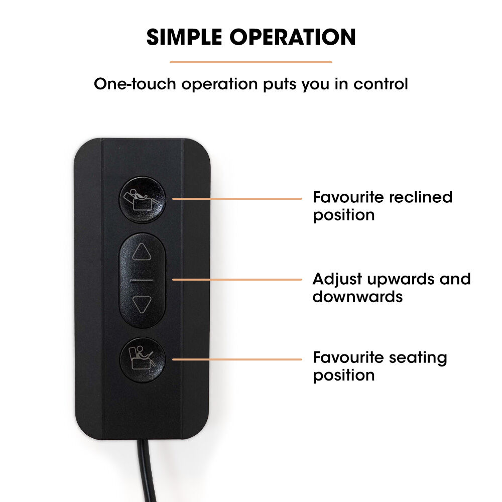 FORTIA Electric Armchair Recliner, Single Fabric Chair, Biege