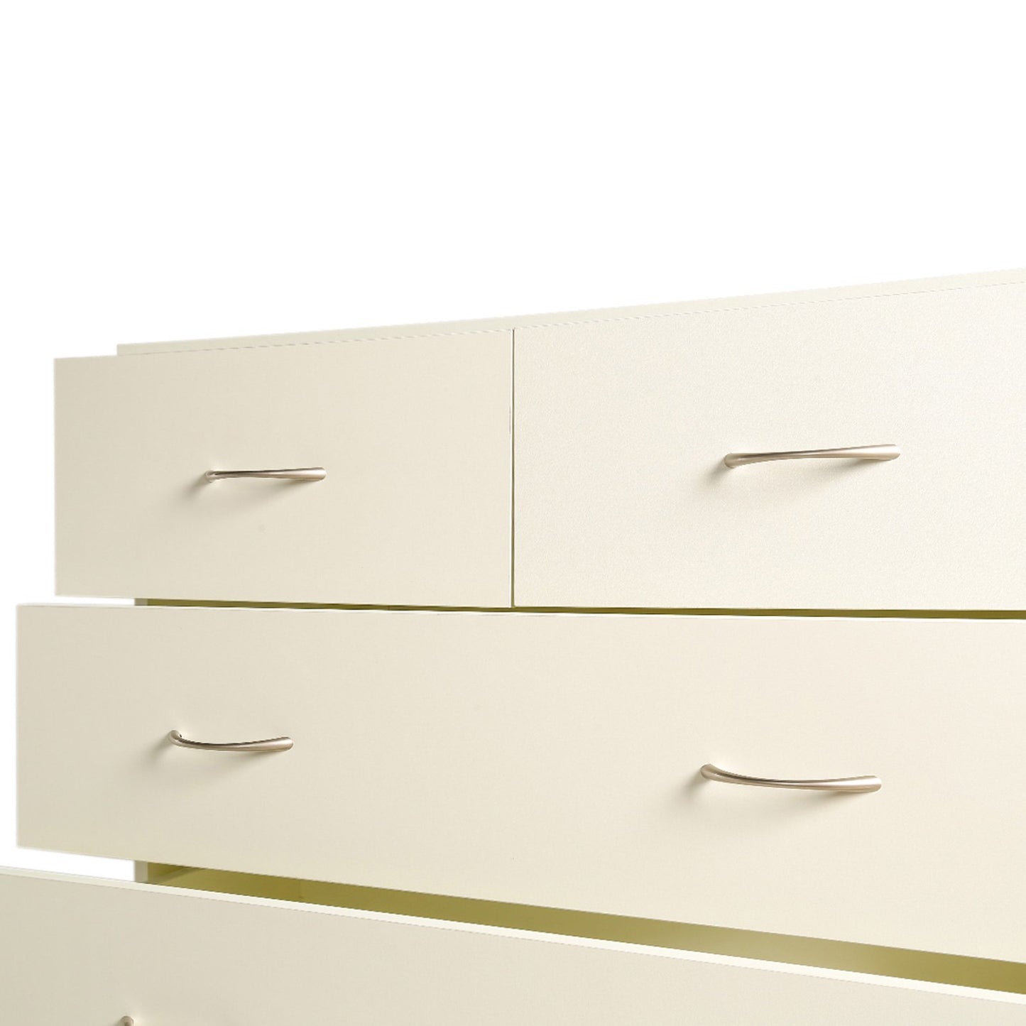 Sarantino Tallboy Dresser 6 Chest Of Drawers Cabinet 85 x 39.5 x 105cm in White