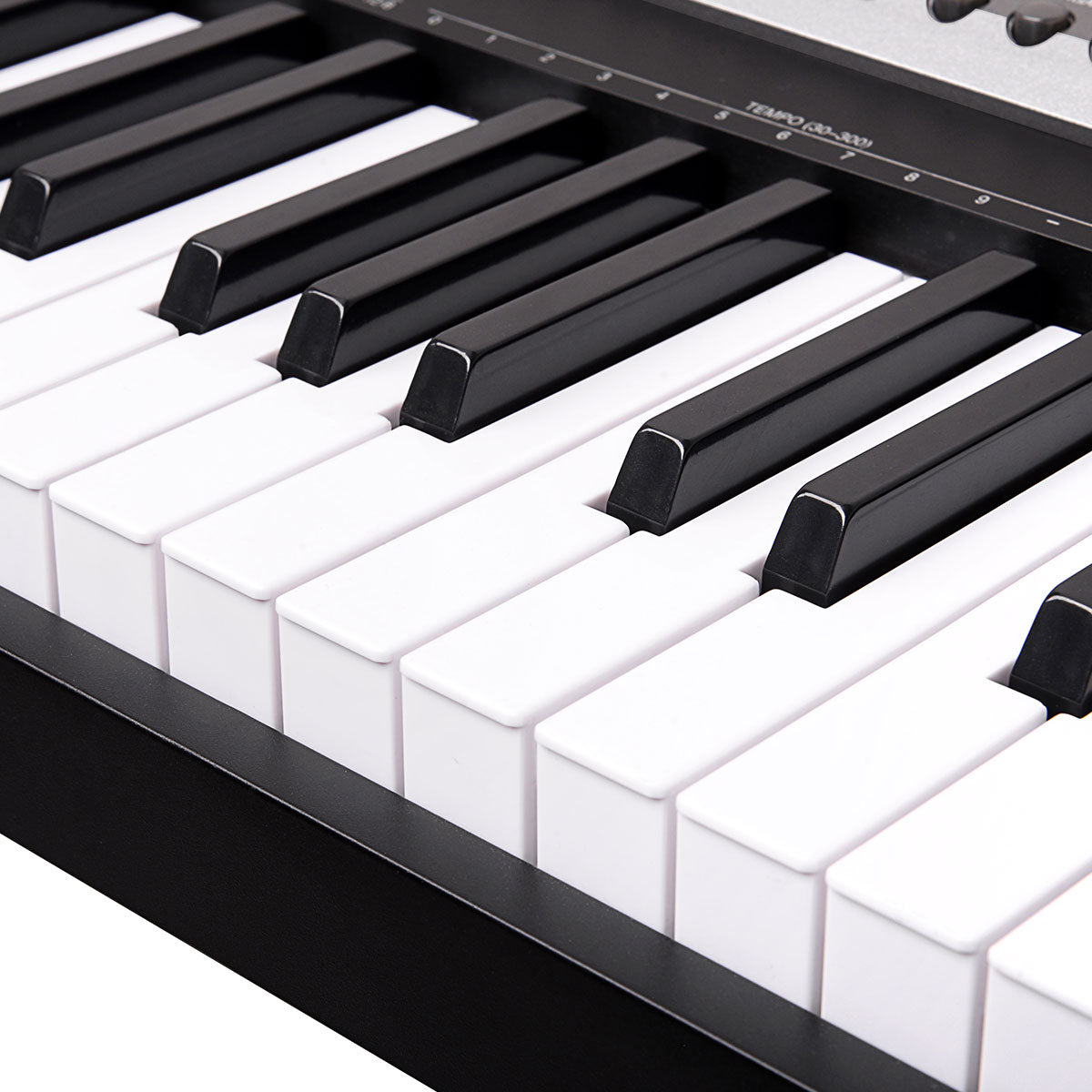 Karrera 88-Key Electronic Digital Keyboard Piano with Stand, Sheet Music Holder & 140 Timbres - Portable Black