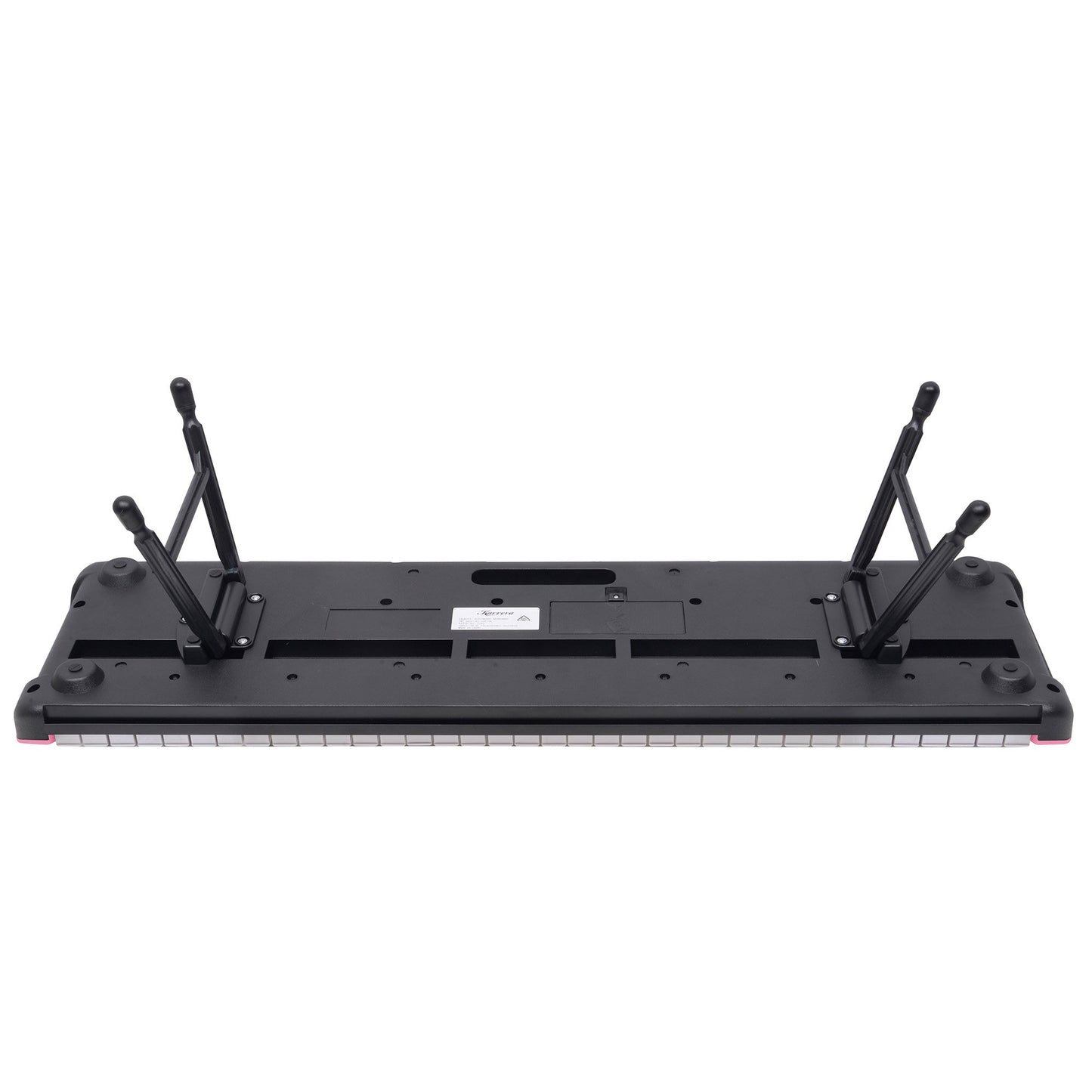 Karrera 61-Key Electronic Piano Keyboard with LED and Folding Stand in Pink CHJ-SD1