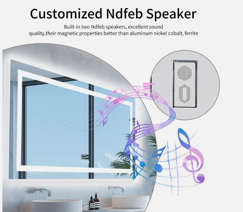 Interior Ave - 60 x 80cm Rectangle Frameless LED Bathroom Mirror – Bluetooth