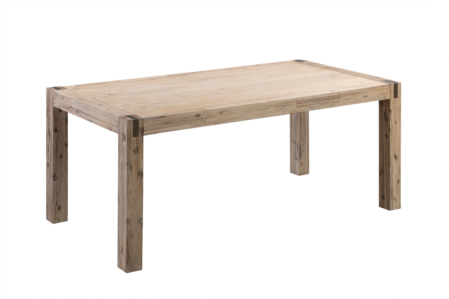 9 Pieces Dining Suite 210cm Large Size Dining Table & 8X Chairs with Solid Acacia Wooden Base in Oak Colour
