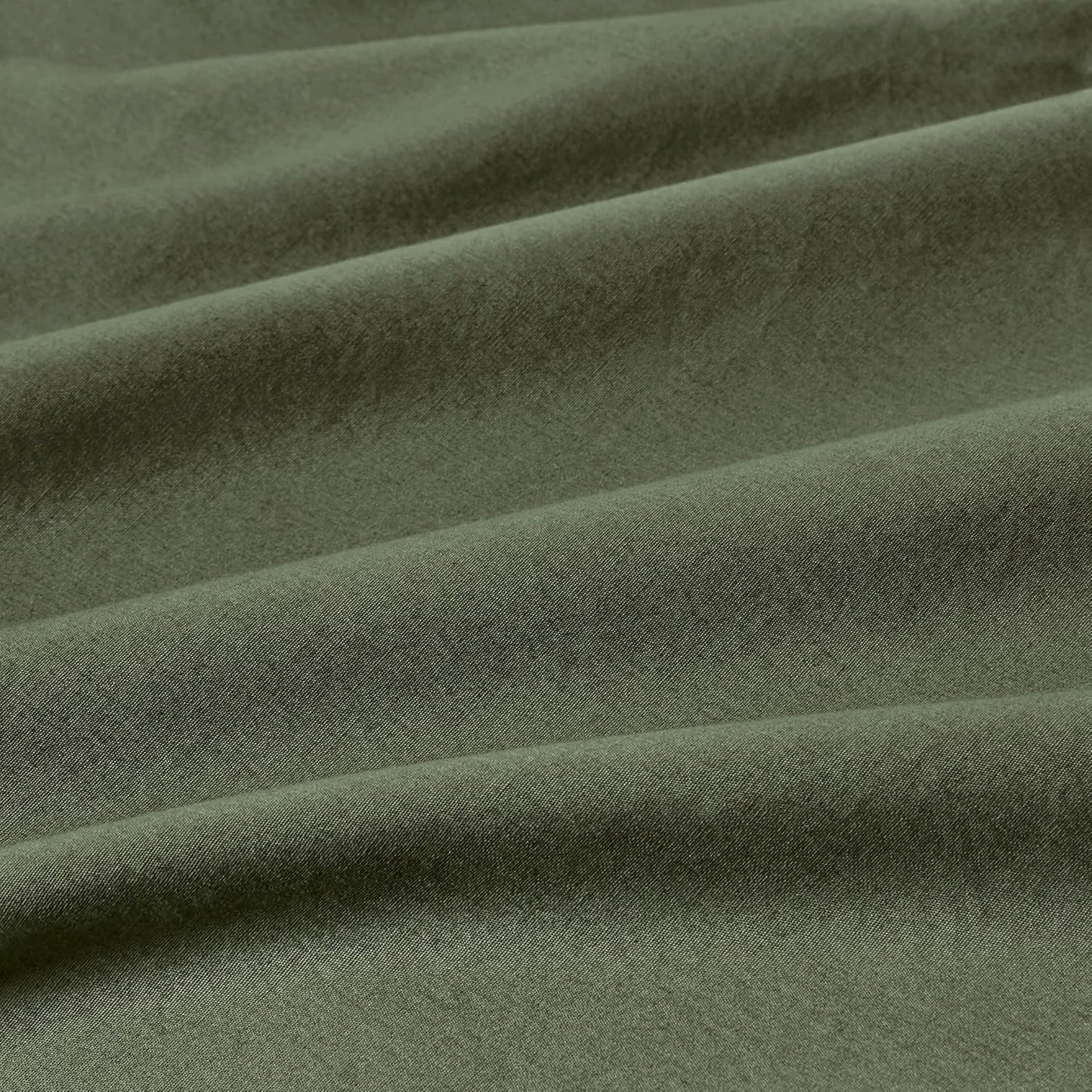 100% Vintage Washed Cotton Fitted Sheet Combo Set – 100% Natural Cotton, Ultra Soft & Breathable – Includes Fitted Sheet & Pillowcases – Machine Washable (Khaki Green, Single)