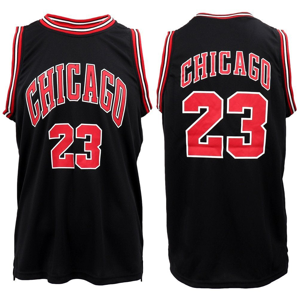 New Men's Basketball Jersey Sports T Shirt Tee Vest Tops Gym Chicago Los Angeles, White - Houston 13, M