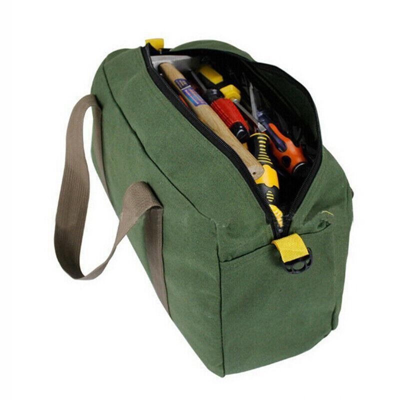 S/M/L Waterproof Tool Bag Portable Storage Toolkit Hand Heavy Case Canvas Duty - S(30*12*18CM)