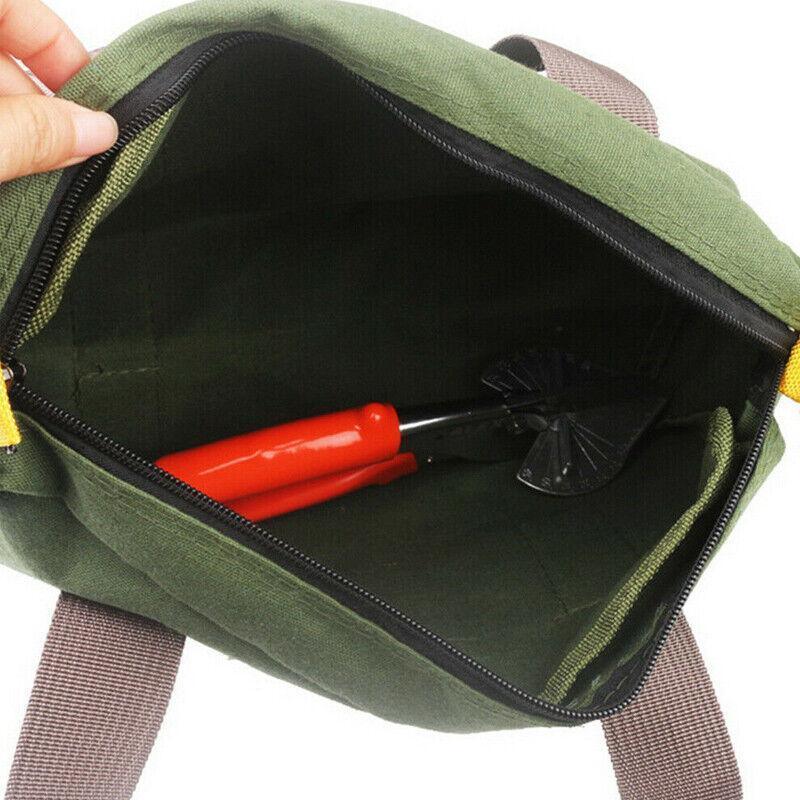 S/M/L Waterproof Tool Bag Portable Storage Toolkit Hand Heavy Case Canvas Duty - S(30*12*18CM)