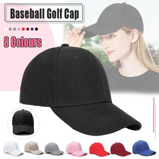 Summer Multi-colour Shade Baseball Cap Outdoor Peaked Sun Visor Hat - White